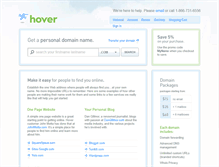 Tablet Screenshot of myname.hover.com