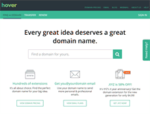 Tablet Screenshot of hover.com