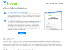 Tablet Screenshot of firstdomain.hover.com